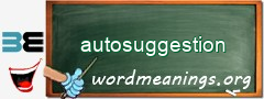 WordMeaning blackboard for autosuggestion